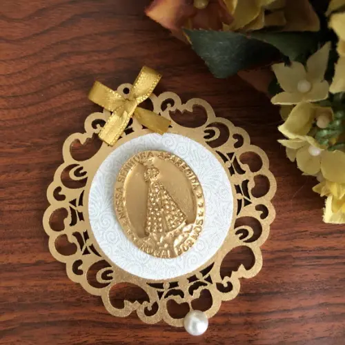 Mandala Nossa Senhora para Tampa de Caixa