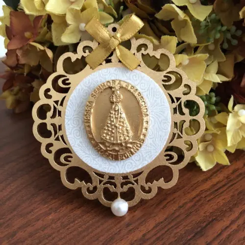 Mandala Nossa Senhora para Tampa de Caixa