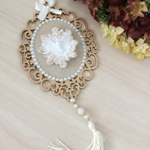 Medalhão de Porta Divino Espírito Santo + Aplique Divino