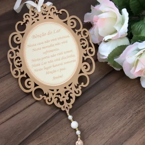 Medalhão de Porta Divino Espírito Santo + Aplique Divino