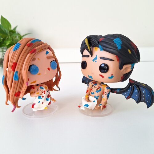 Funko pop Rhysand e Feyre Archeron Acotar capítulo 55