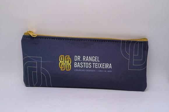 Carteira Comercial Odontologia Modelo 25 cm x 9cm Azul m