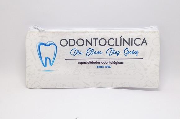 Carteira Comercial Odontologia Modelo 25 cm x 9cm Branca
