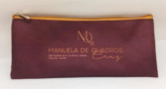 Carteira Comercial Odontologia Modelo 25 cm x 9cm Bordô