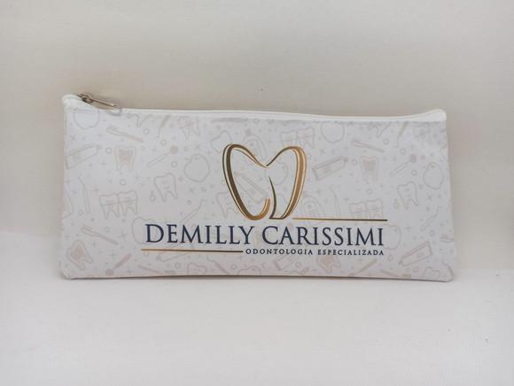 Carteira Comercial Odontologia Modelo 25 cm x 9cm Branca 001