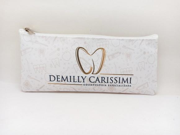 Carteira Comercial Odontologia Modelo 25 cm x 9cm Branca 001