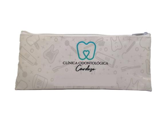 Carteira Comercial Odontologia Modelo 25 cm x 9cm Branca 005