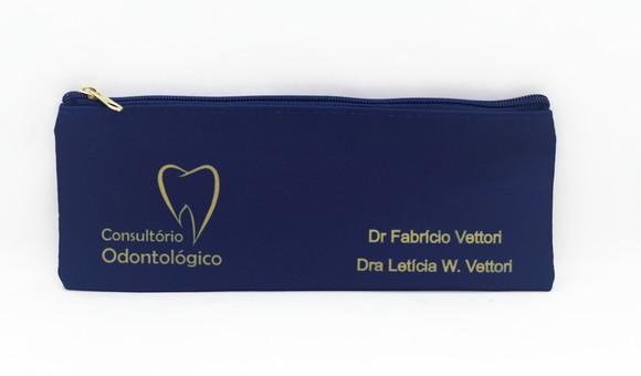 Carteira Odontologia Modelo 25 cm x 9cm - Azul Marinho