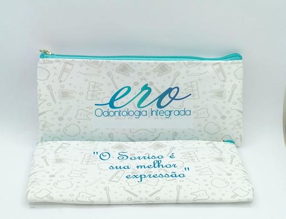 Carteira Odontologia Modelo 25 cm x 9cm Branca 005