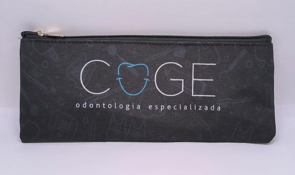Carteira Odontologia Modelo 25 cm x 9cm Preta
