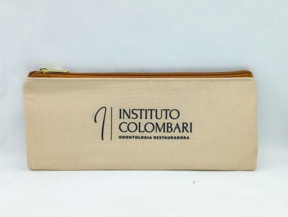 Carteira Odontologia ou Dentista Modelo 25 cm x 9cm Bege