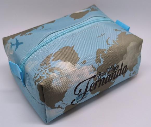Mini Necessaire Box Mapa Mundi
