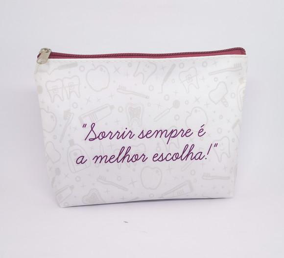 Necessaire Comercial Odontologia 18cm Mod Branca 0013