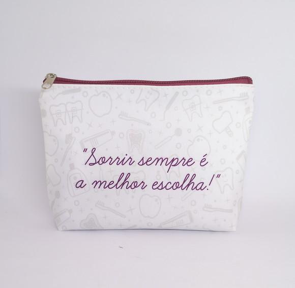 Necessaire Comercial Odontologia 18cm Mod Branca 0013