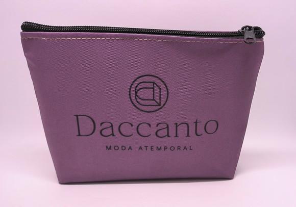Necessaire Comercial Odontologia 18cm Mod Branca com Vinho