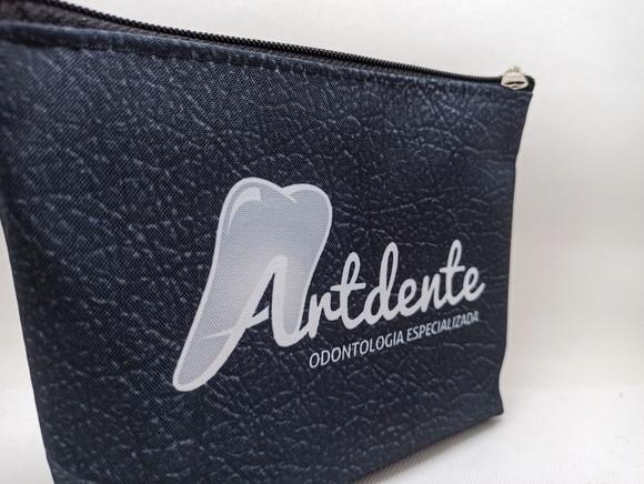 Necessaire Comercial Odontologia 18cm Preta Mod V 001