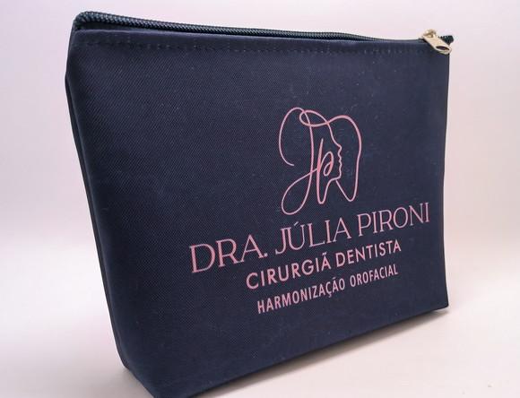Necessaire Comercial Odontologia 18cm Preta Mod V 007