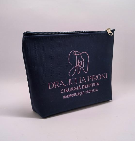 Necessaire Comercial Odontologia 18cm Preta Mod V 007