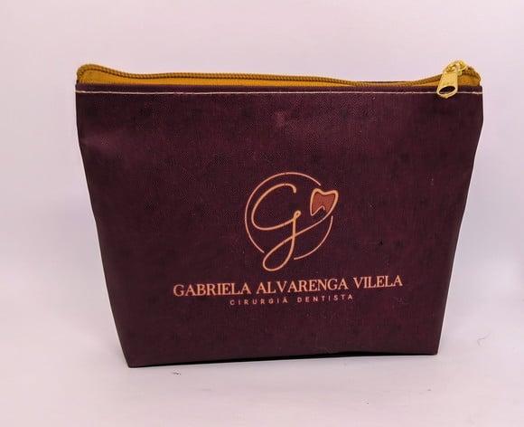 Necessaire Comercial Odontologia Modelo 18cm Bordô