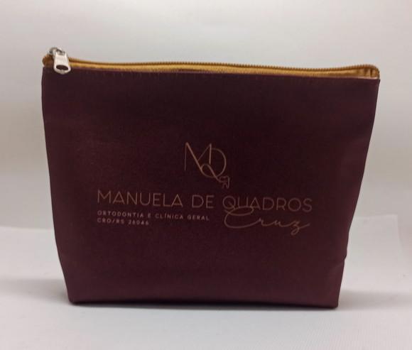 Necessaire Comercial Odontologia Modelo 18cm Bordô
