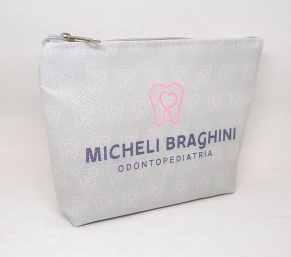 Necessaire Comercial Odontologia Modelo 18cm Cinza 005
