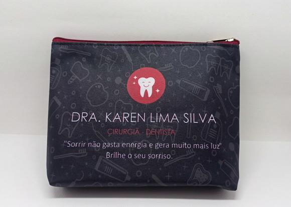 Necessaire Comercial Odontologia Modelo 18cm Preta