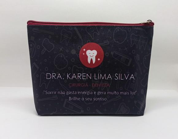 Necessaire Comercial Odontologia Modelo 18cm Preta