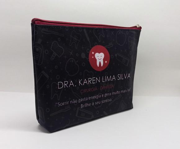 Necessaire Comercial Odontologia Modelo 18cm Preta