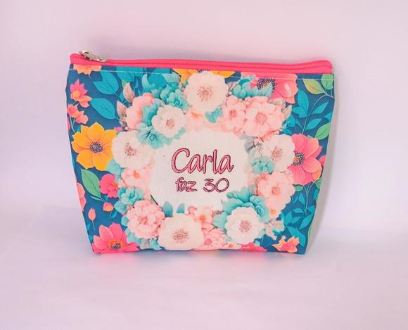 Necessaire Floral Azul 001