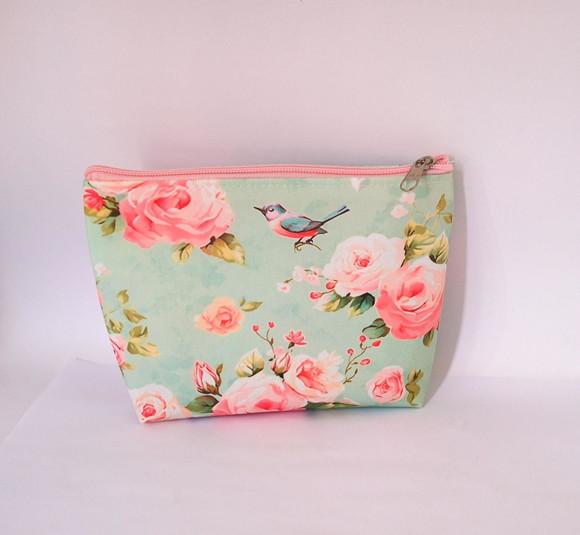Necessaire Floral e Passaros