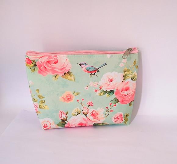 Necessaire Floral e Passaros
