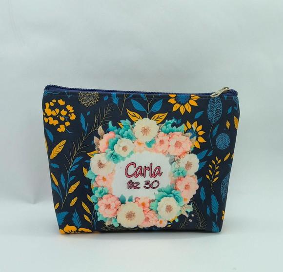 Necessaire Floral Azul 002