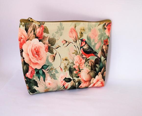 Necessaire Floral e Passaros