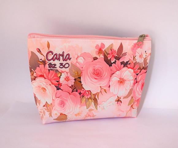 Necessaire Floral Salmão 001
