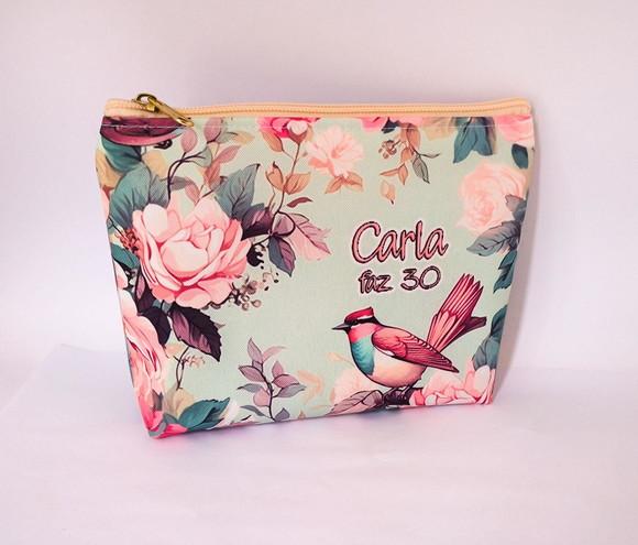Necessaire Floral e Passaros