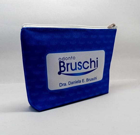 Necessaire Odontologia Modelo 18cm com Marca Dágua Azul
