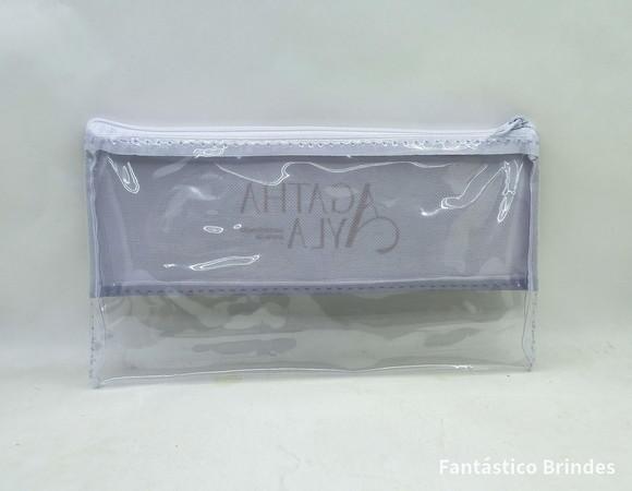 Necessaire Pvc 22 cm x 12 cm em Pvc