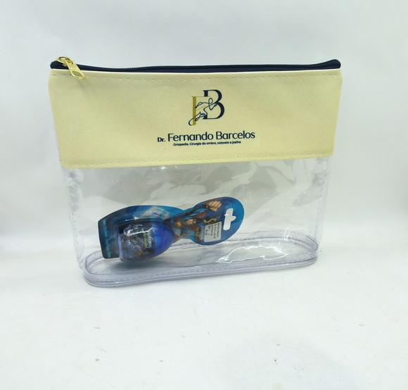 Necessaire Pvc 22cm x 15 cm em Pvc ( com Fundo)