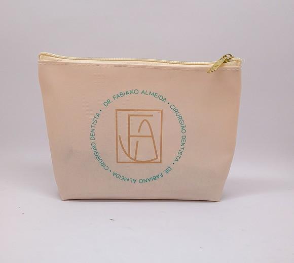 Necessaire Tema Odontologia com 22 cm Bege 001