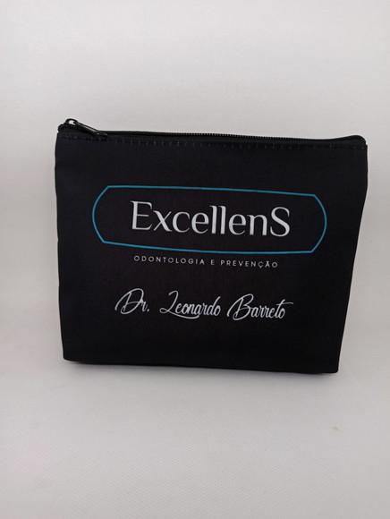 Necessaire Tema Odontologia com 22 cm Preta 001