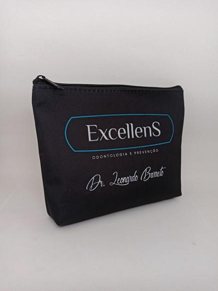 Necessaire Tema Odontologia com 22 cm Preta 001