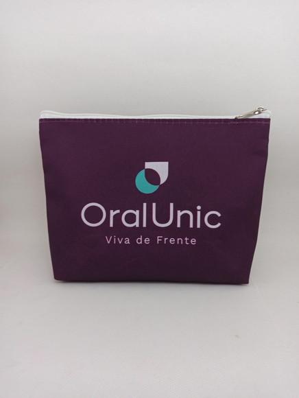Necessaire Tema Odontologia com 22 cm Vinho 001