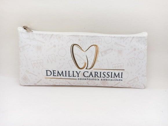 Carteira Comercial Odontologia Modelo 25 cm x 9cm Branca 001