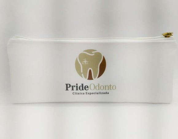 Carteira Odontologia Modelo 25 cm x 9cm Branca 006