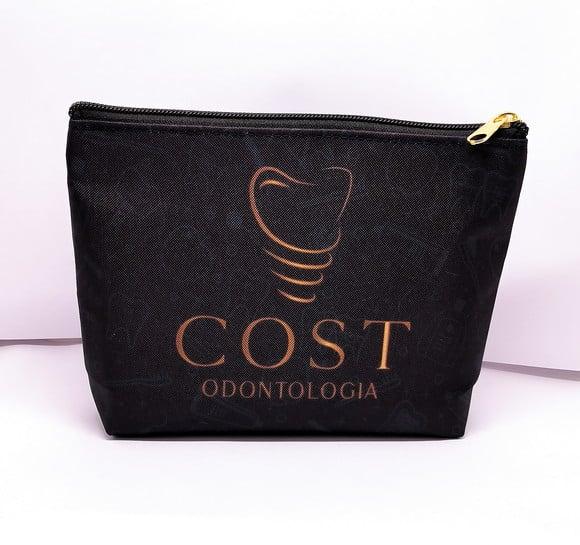 Necessaire Comercial Odontologia 18cm Preta Mod V 005