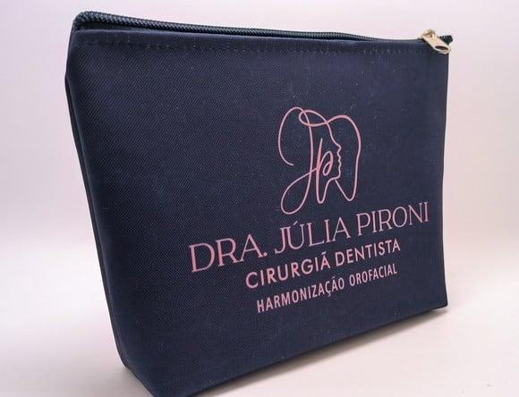 Necessaire Comercial Odontologia 18cm Preta Mod V 007
