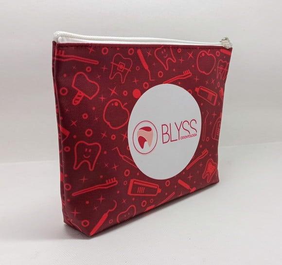 Necessaire Comercial Odontologia Modelo 18cm Vermelha