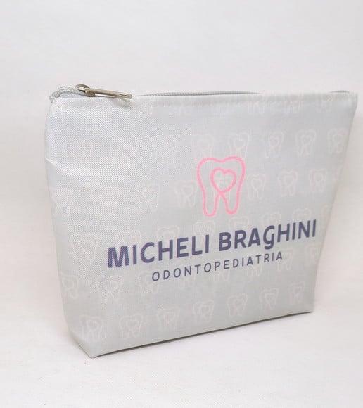 Necessaire Comercial Odontologia Modelo 18cm Cinza 005