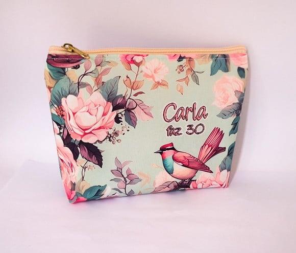 Necessaire Floral e Passaros