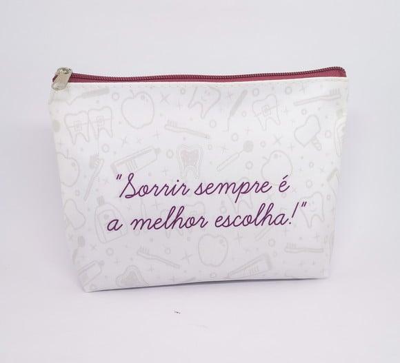 Necessaire Comercial Odontologia 18cm Mod Branca 0013